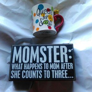 Queen cup and mom desk/wall art